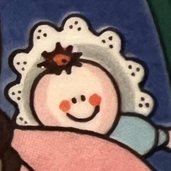 Vtg 1989 WATKINS Country Kids "Christmas Wish" Ceramic Recipe Pie Plate 10.75" D - Picture 8 of 14